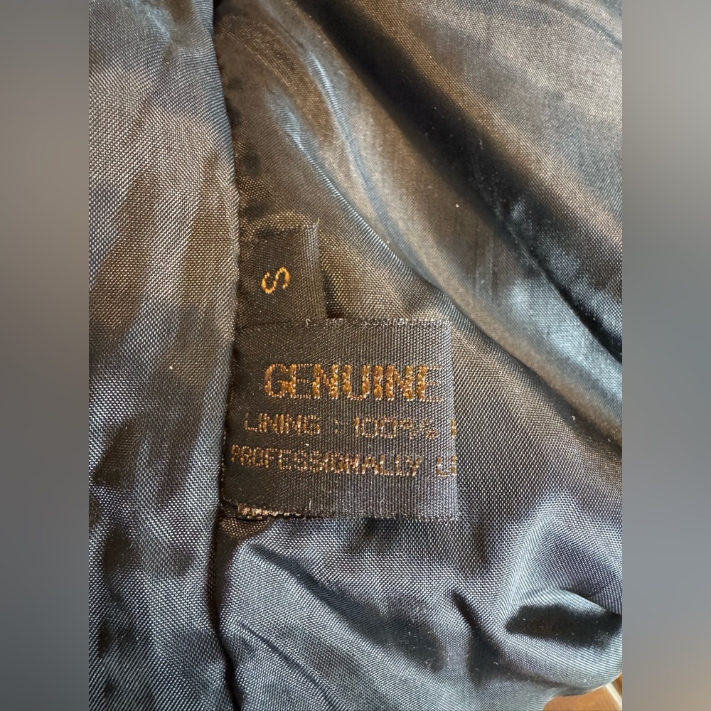 Genuine Leather Black Fringe Jacket - Picture 5 of 8